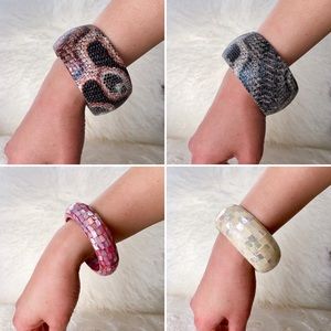 Bundle of 4 Fun and Unique Bangles / Bracelets